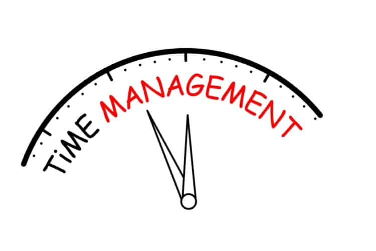 Time Management Illustration of clock