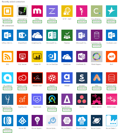 Microsoft Flow Connectors