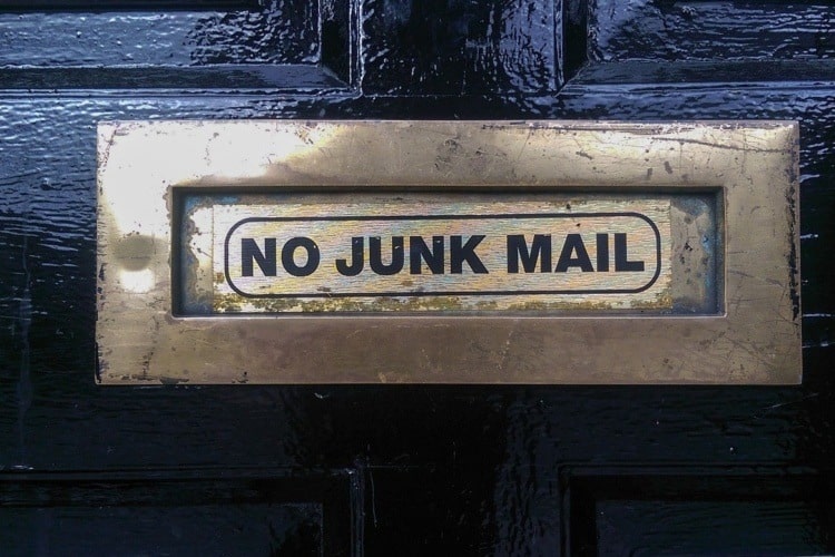 No Junk Mail